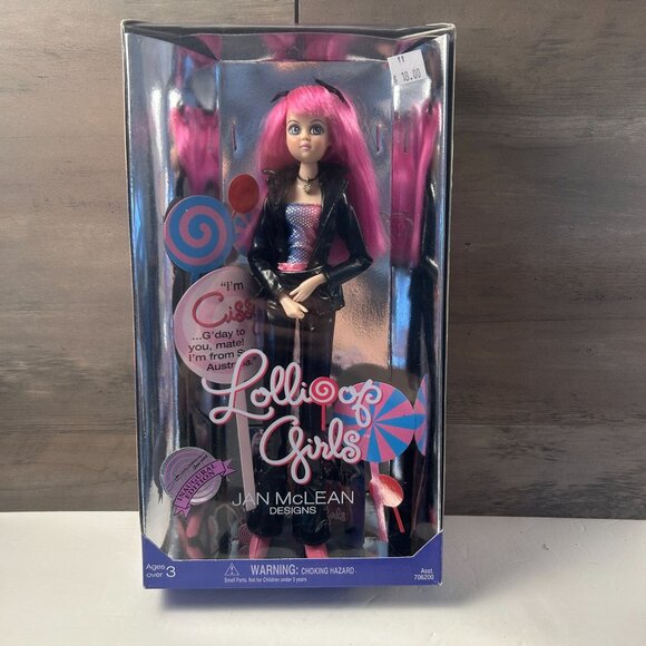 Lollipop Girls Jan Mclean Designs Cissy Doll Pink Hair Inaugural Edition Rare - Picture 1 of 4